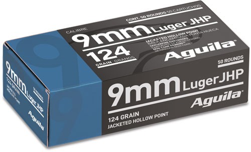 AGUILA 9MM 124GR JHP 50 - Win Repeating Arms Promotion